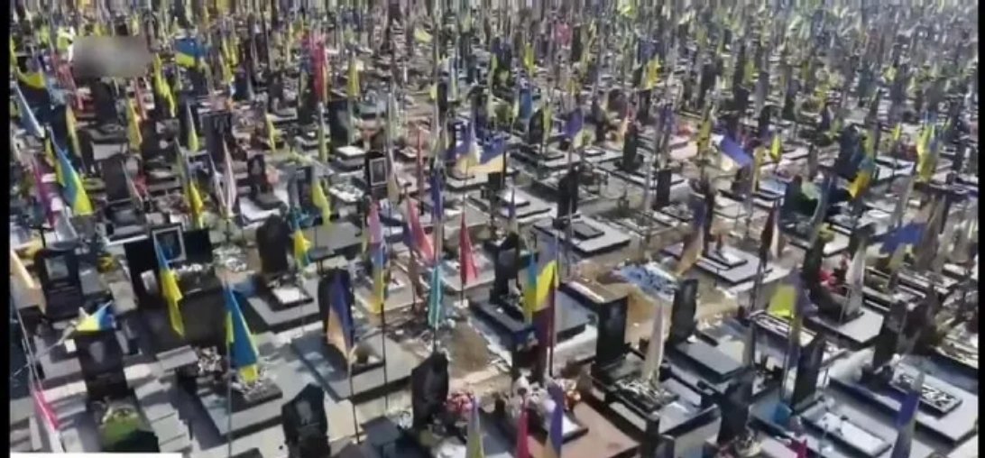 俄乌冲突看到乌克兰阵 亡士兵的墓地，心里真不是滋味。​这俄乌冲突闹了三年多了，双