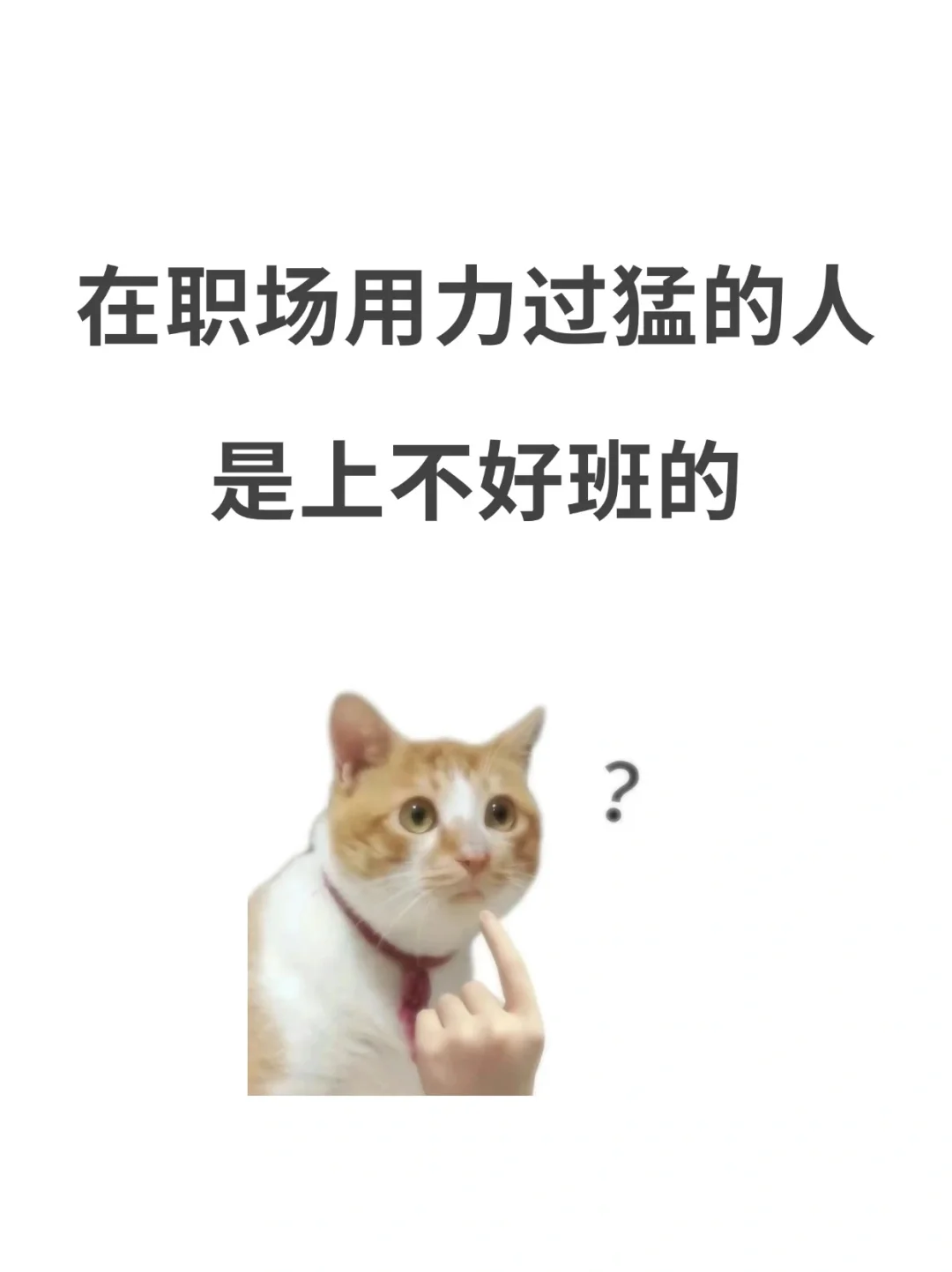 在职场上用力过猛的人，是上不好班的
