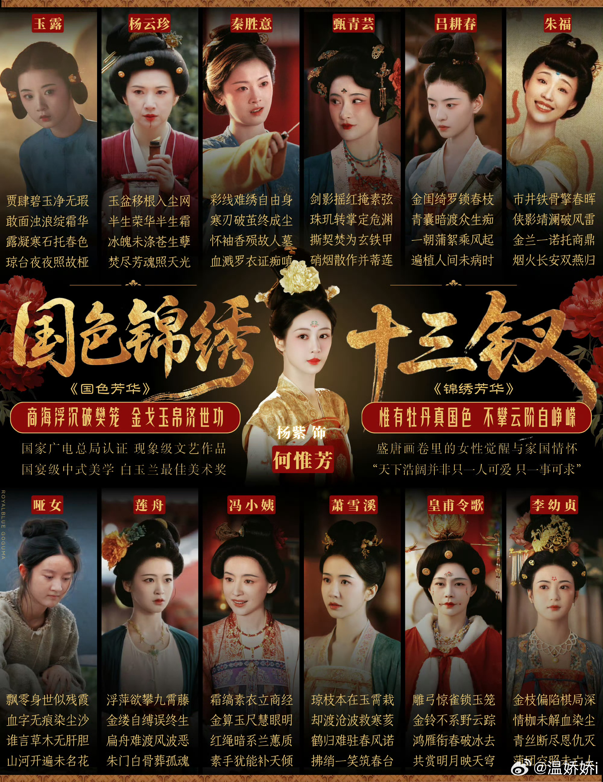 国色锦绣全女阵容 紫米审美真的很绝 ​​​
