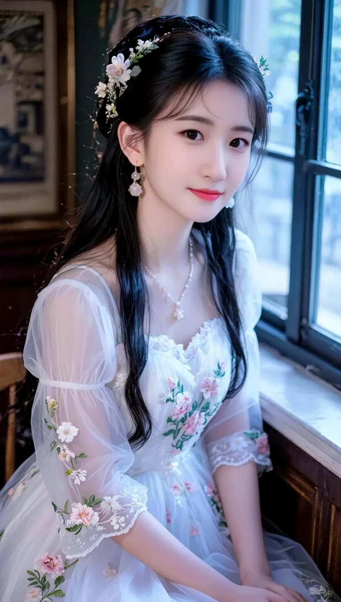 AI窗畔仙逸照
