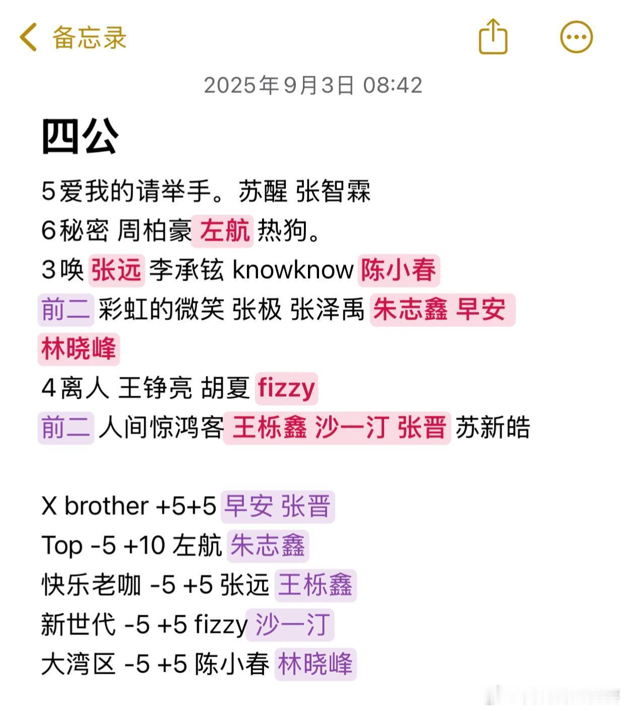 披荆斩棘[超话]  四公超短时间录制⏺️昨天录制完了四公，简单写了点能记得的一些