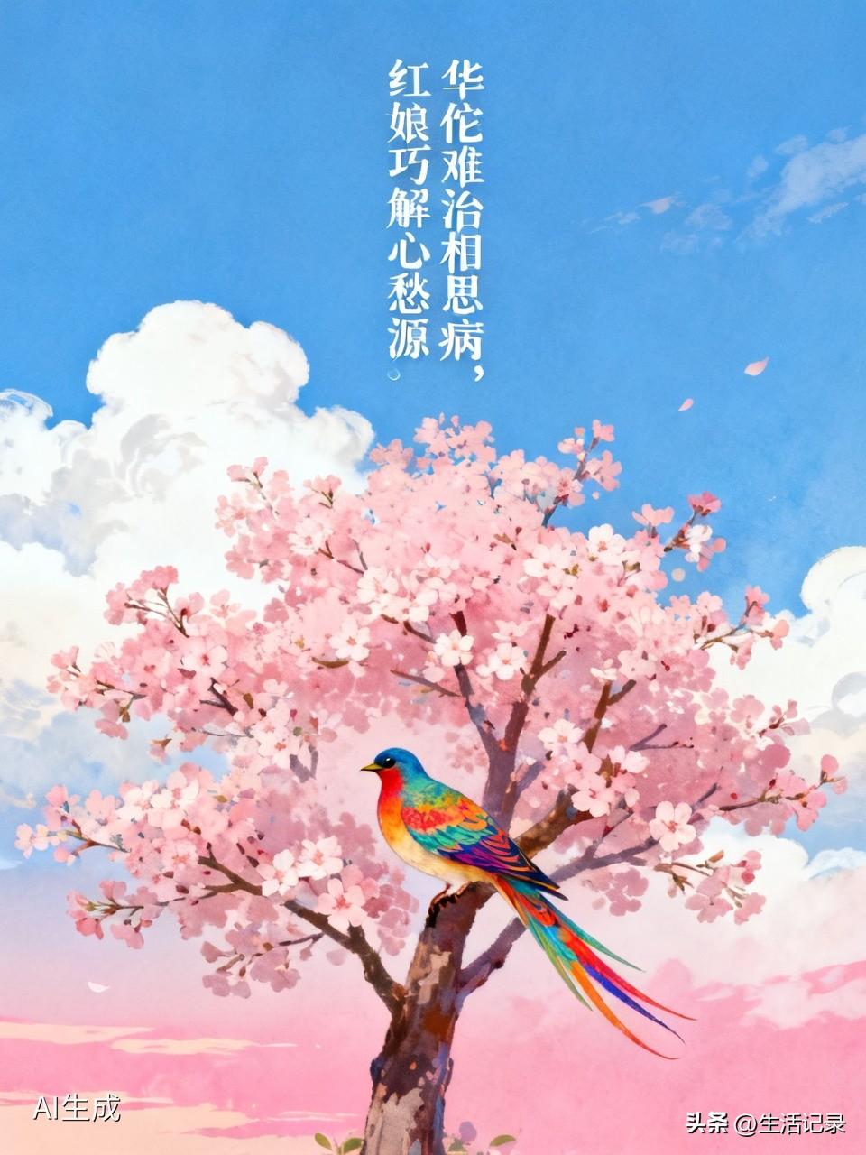 “华佗难治相思病，红娘巧解心愁源”，这话太有道理啦。就像三国那年轻女子，患了相思