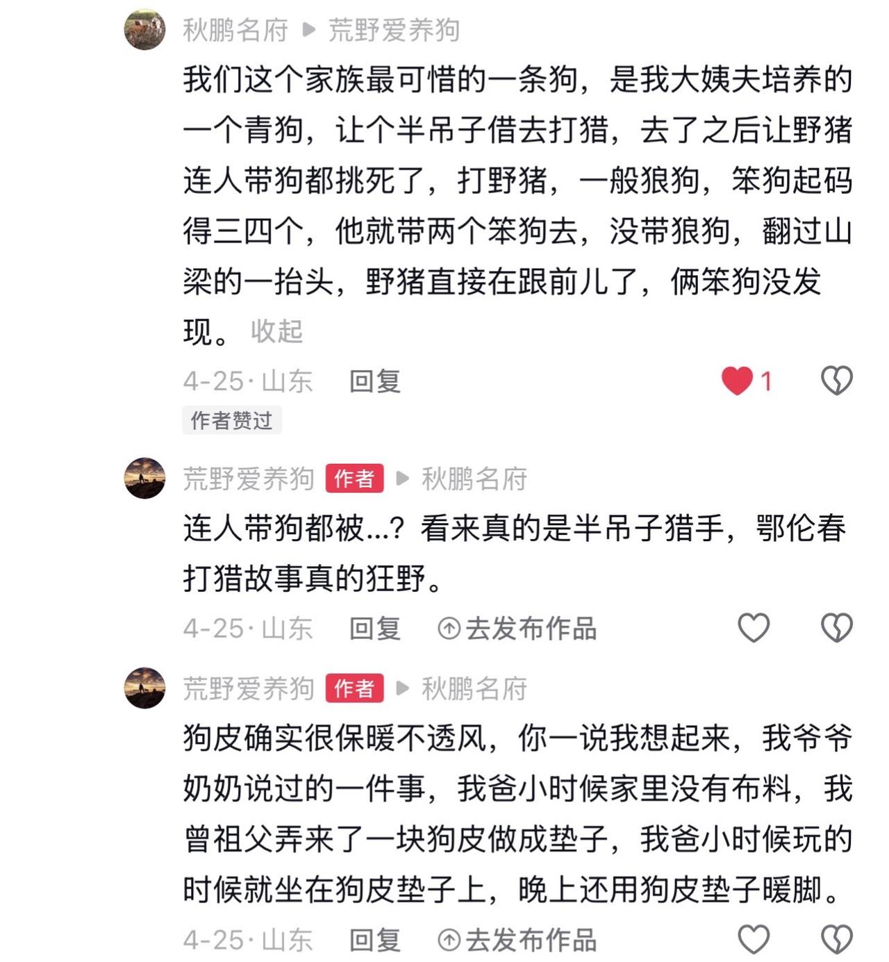 这是鄂伦春猎人家族后人回忆惊险往事，令人惋惜。看来，即使带着再好的猎狗，如果猎人