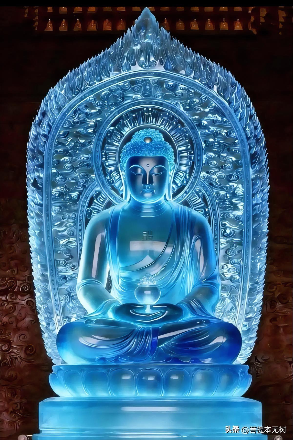 琉璃药师佛｜一身澄澈蓝光，愿世间百病消散，岁岁安康🙏
 
这尊琉璃药师琉璃光如