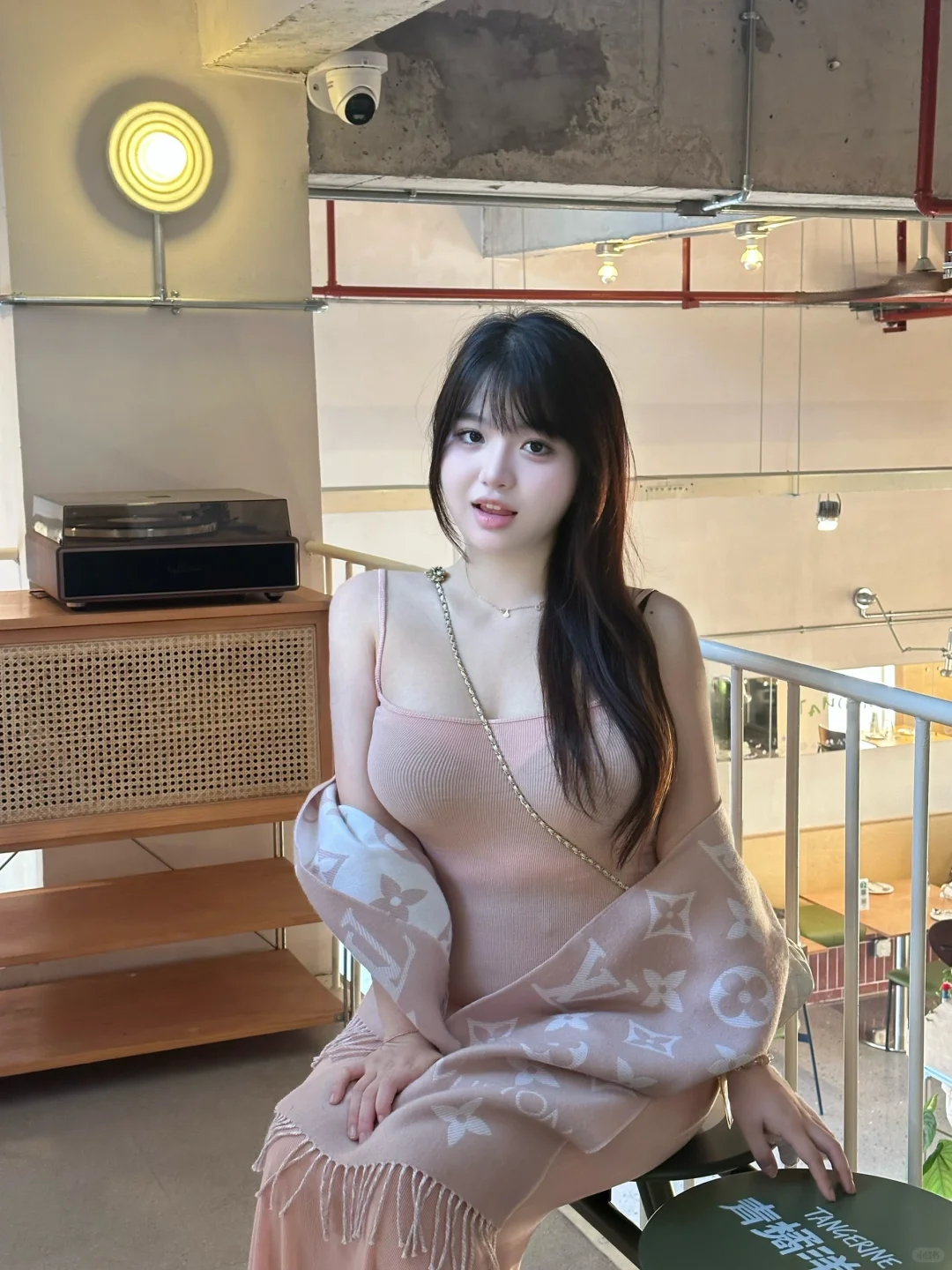 Pink scarf