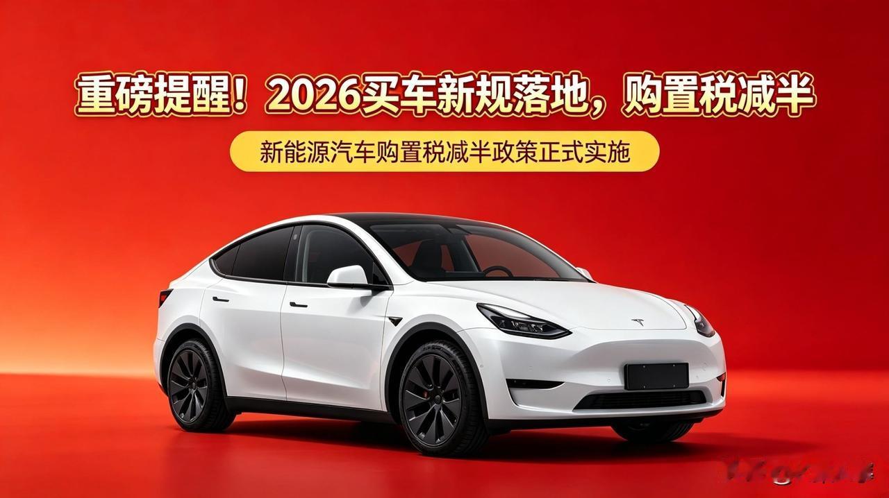 重磅提醒！2026买车新规落地，这笔钱别白白多交

打算今年入手新能源车的车主注