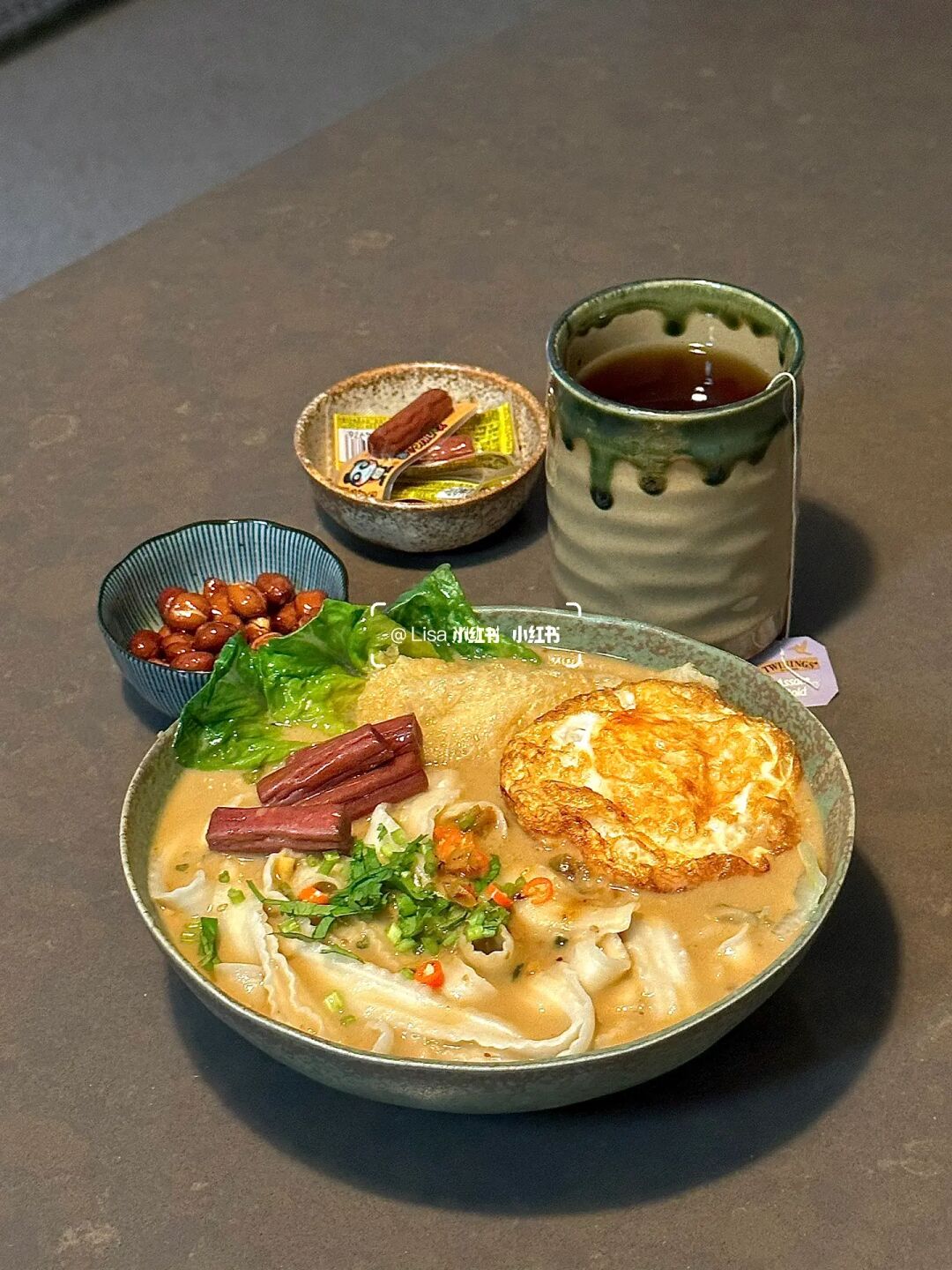 午餐｜麻酱酸汤面🍜🫖｜简单快手又好吃