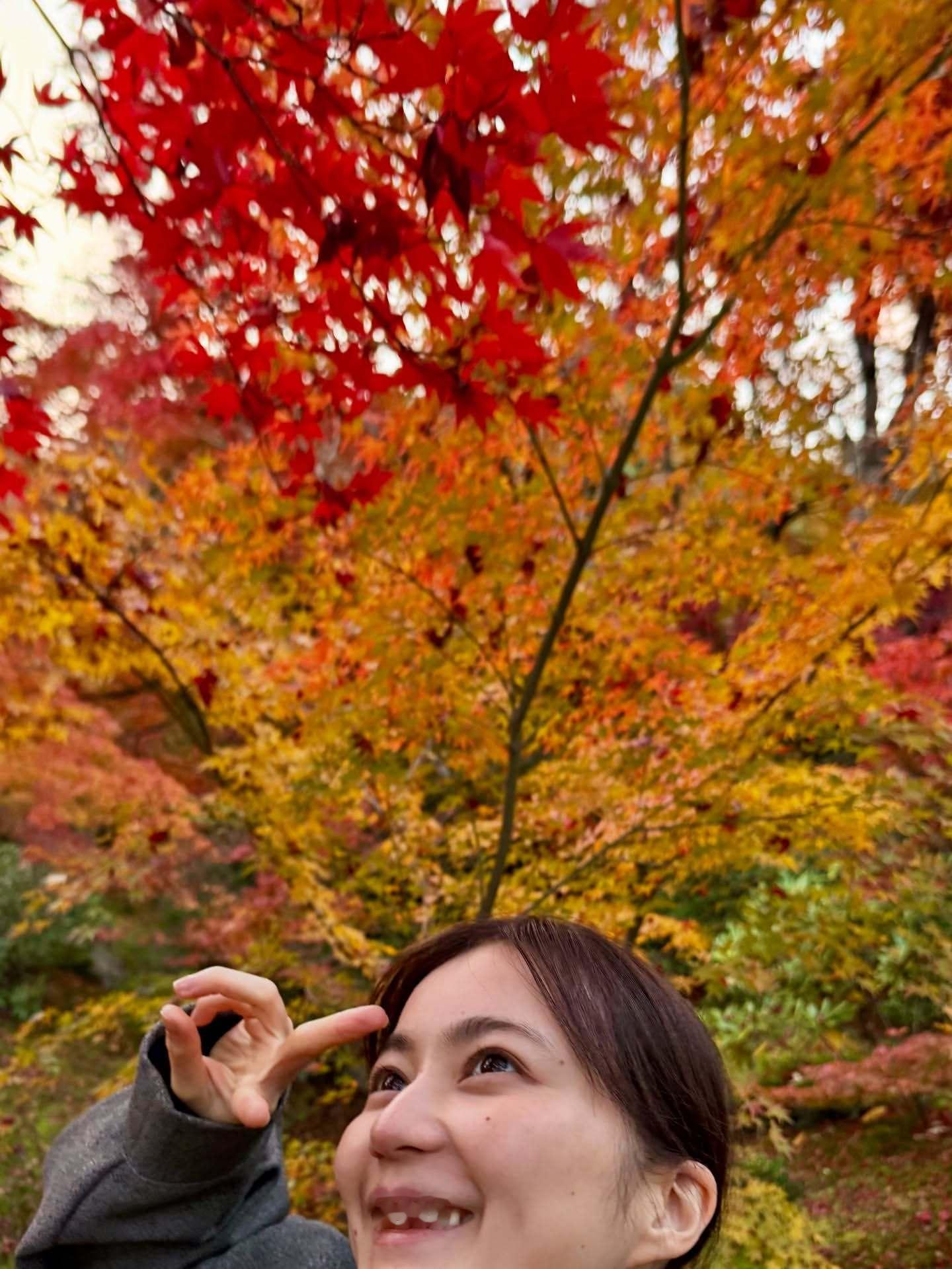 生田絵梨花「12月になりましたね〜紅葉はまだ色づいてるし、イルミネーションも