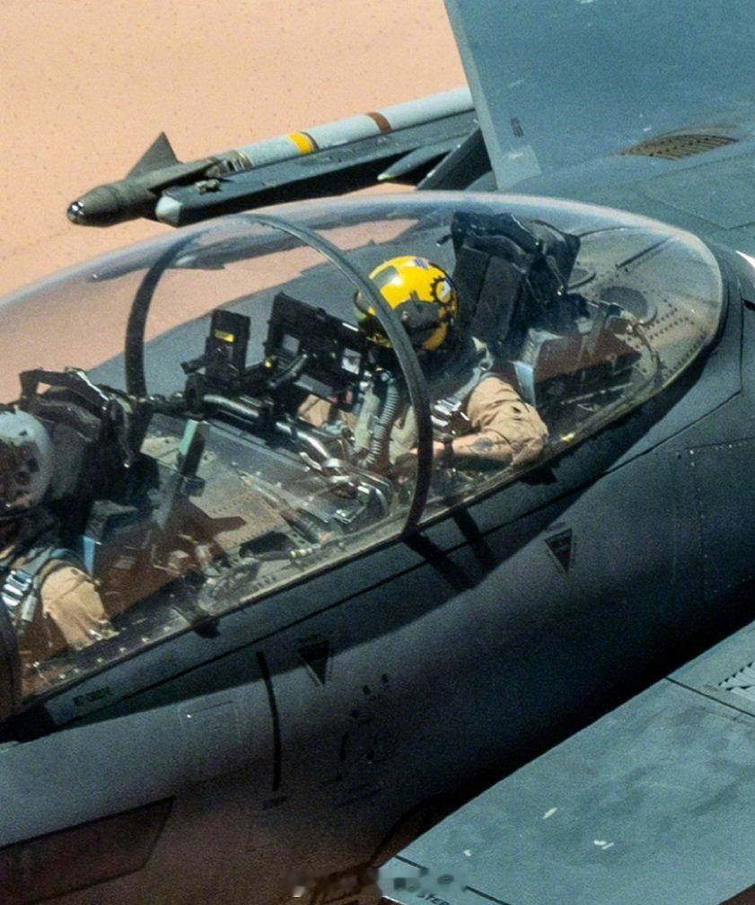 兵器影像 美国空军F-15E 战斗机的后座武器官CSO 配备两部安装在座舱前端的