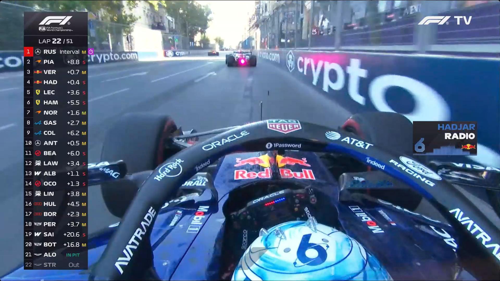 哈贾尔：我的轮胎还不错，所以没有车队指令嘛？[doge]F1[超话]2026F1