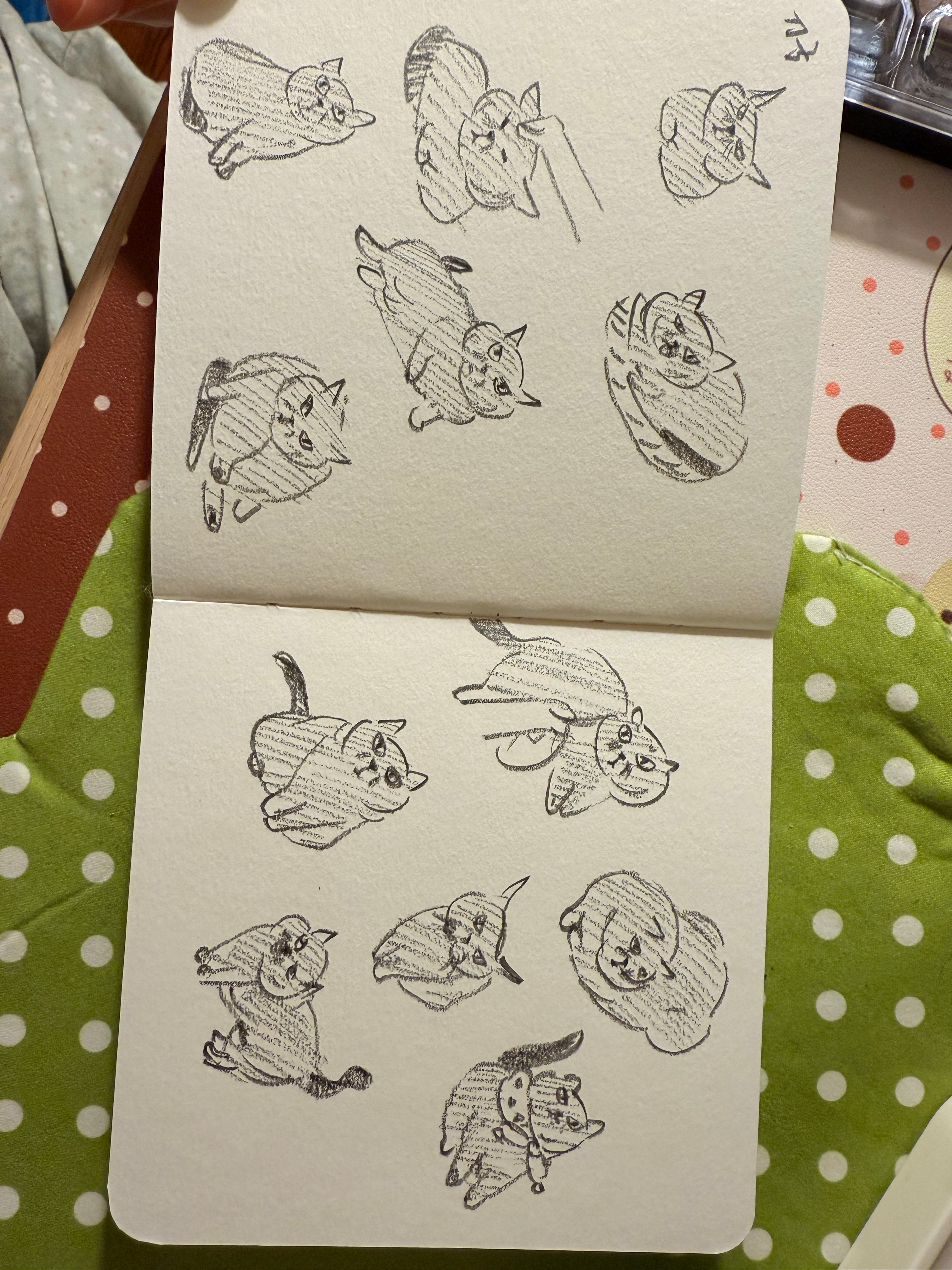 画了一页刀子 ​​​