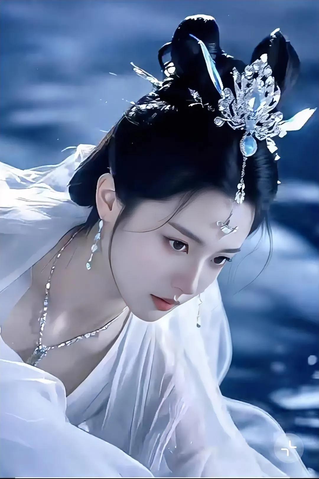 仙气飘飘的汉服少女，仿佛来自古风画卷华丽古风美女 国风古装之美