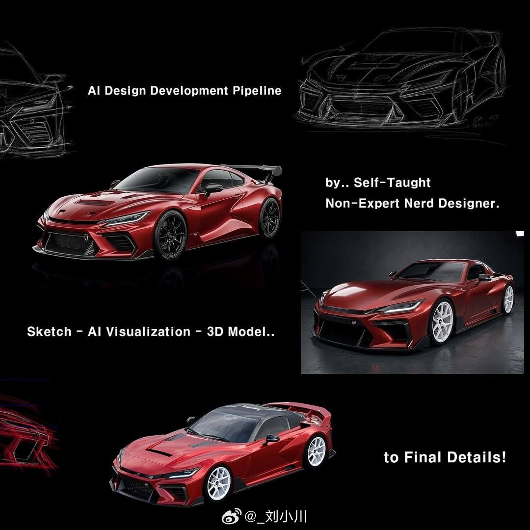 丰田旗舰跑车GR GT渲染图 进一步改良！丰田旗舰跑车GR GT渲染图，大家觉得