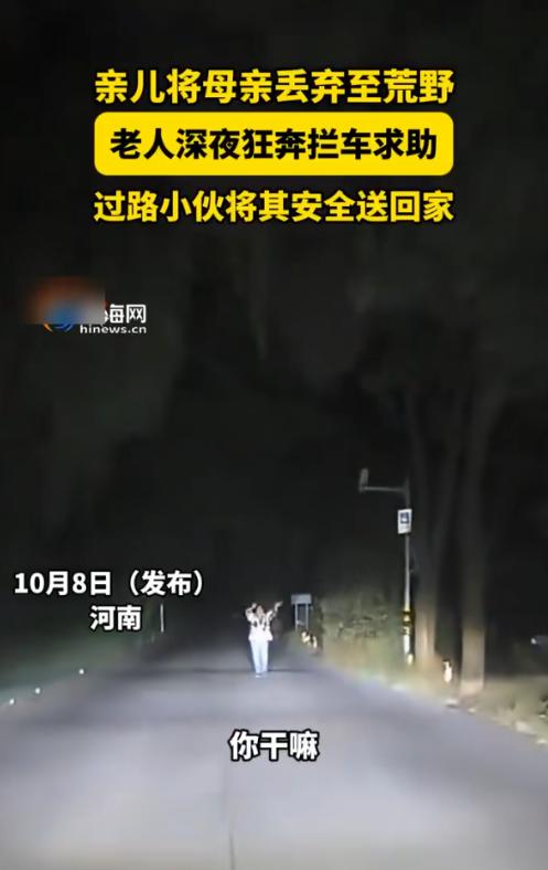 “离了个大谱！”10 月 8 日，河南，一小伙开车在路上时，突然遇到一位大妈举着