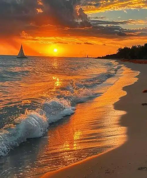 上联：一轮红日海中跃，
下联：几缕彩霞天际飞。