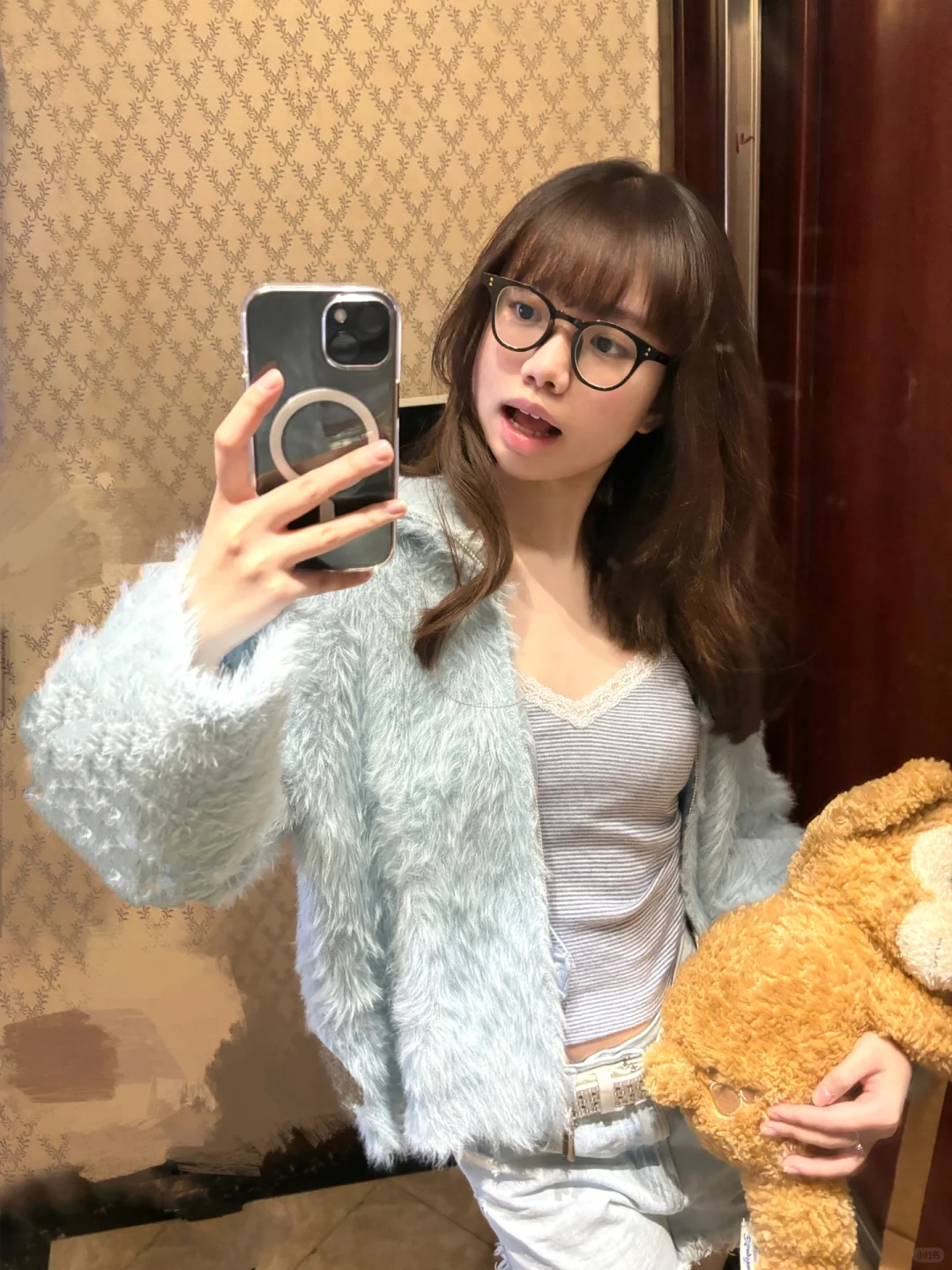 别学我这么穿！！冷！！❄️