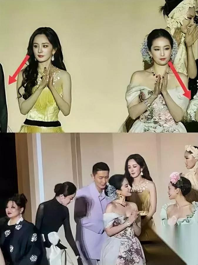 内娱顶流同框火药味浓！

最慌的竟是中间那位？

当杨幂和刘亦菲肩并肩站在C位，