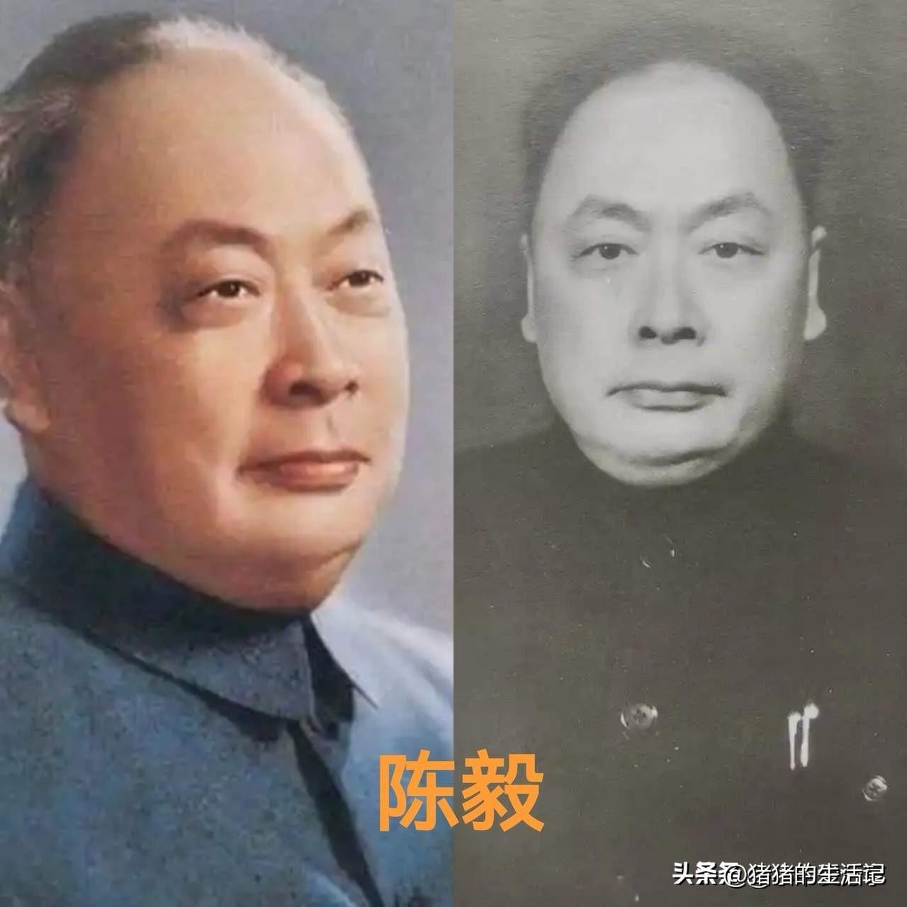 谷伟演绎的陈毅，浑然天成。
刘锡田演绎的陈毅，浑然天成。
张嘉译演绎的陈毅，浑然