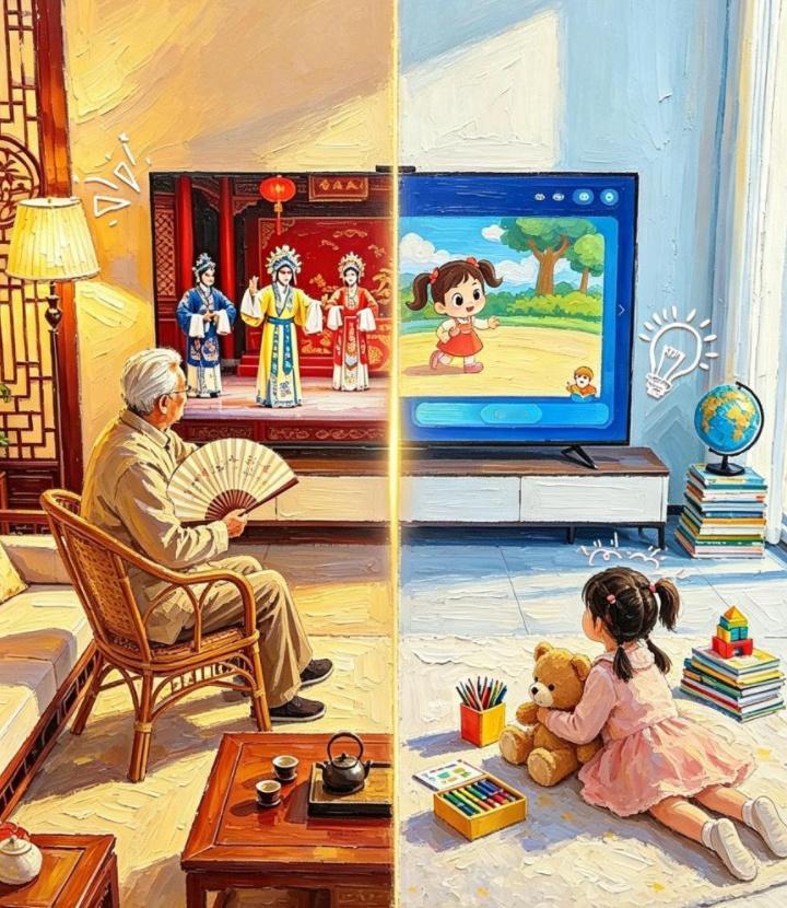 教会爸妈用智能电视📺，并没那么难！

上次周末回老家
一进门就看见爸妈戴着老花