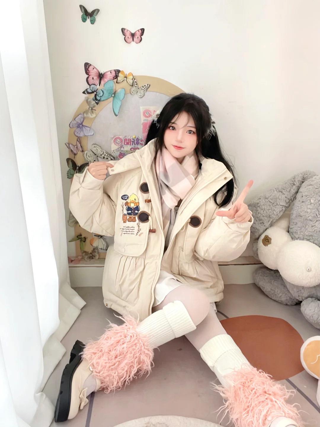 冬天这么穿包暖的