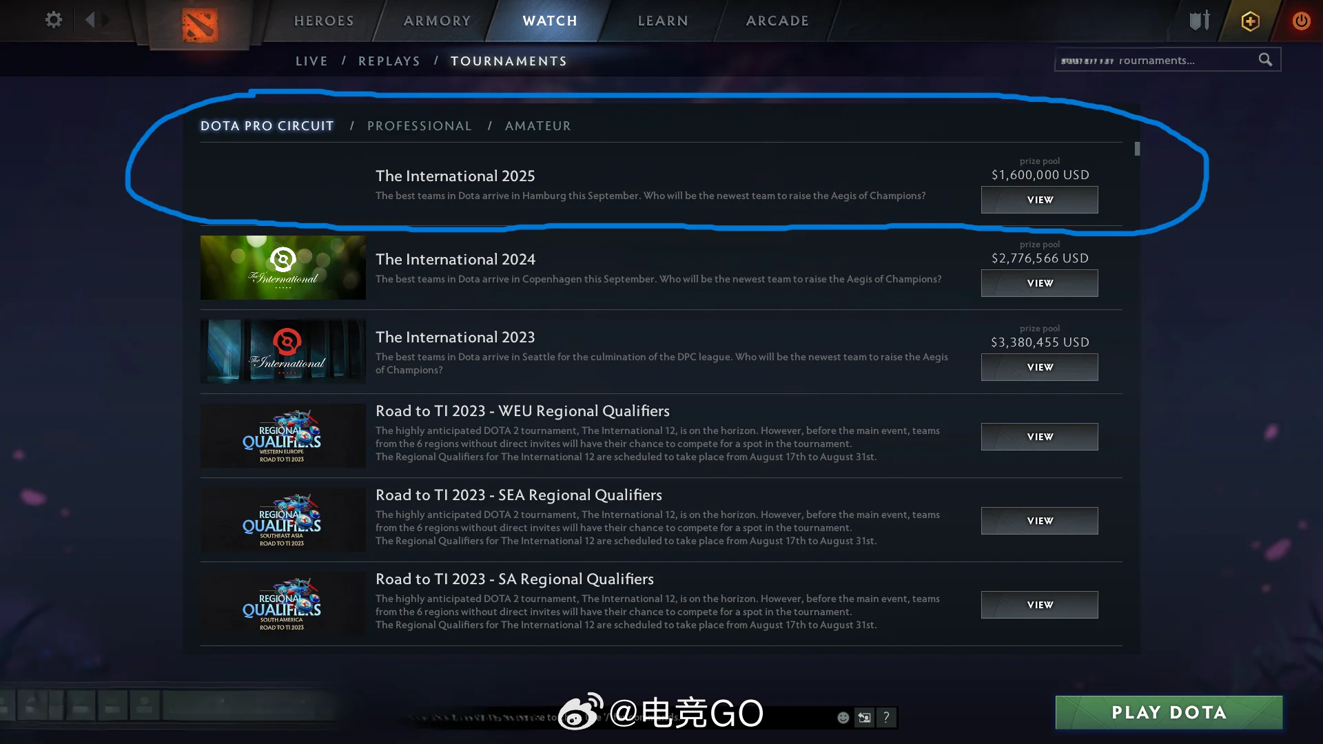 客户端里已出现Ti14奖金池160万刀这是直接宣布了吗？dota2dota2趣闻