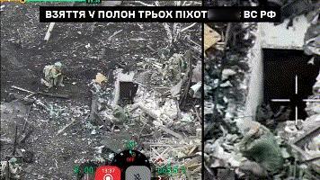 乌军第155旅在波克罗夫斯克方俘虏3名俄兵
在波克罗夫斯克方向，乌克兰第155旅