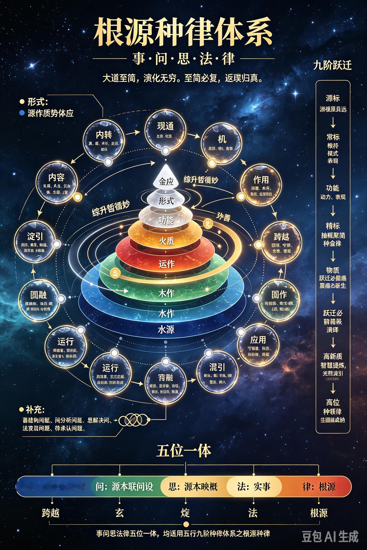 用五行九阶种律体系推演。这套体系先从“木阶”扎根开始：每天花10分钟种一件微小的