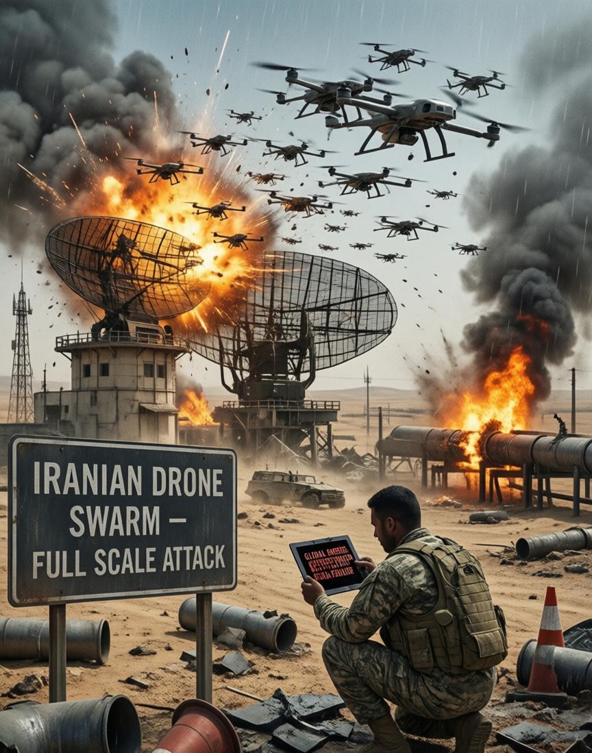 《华尔街日报》3月2日那篇报道，标题看着就够吓人的——伊朗用无人机和导弹搞了一波