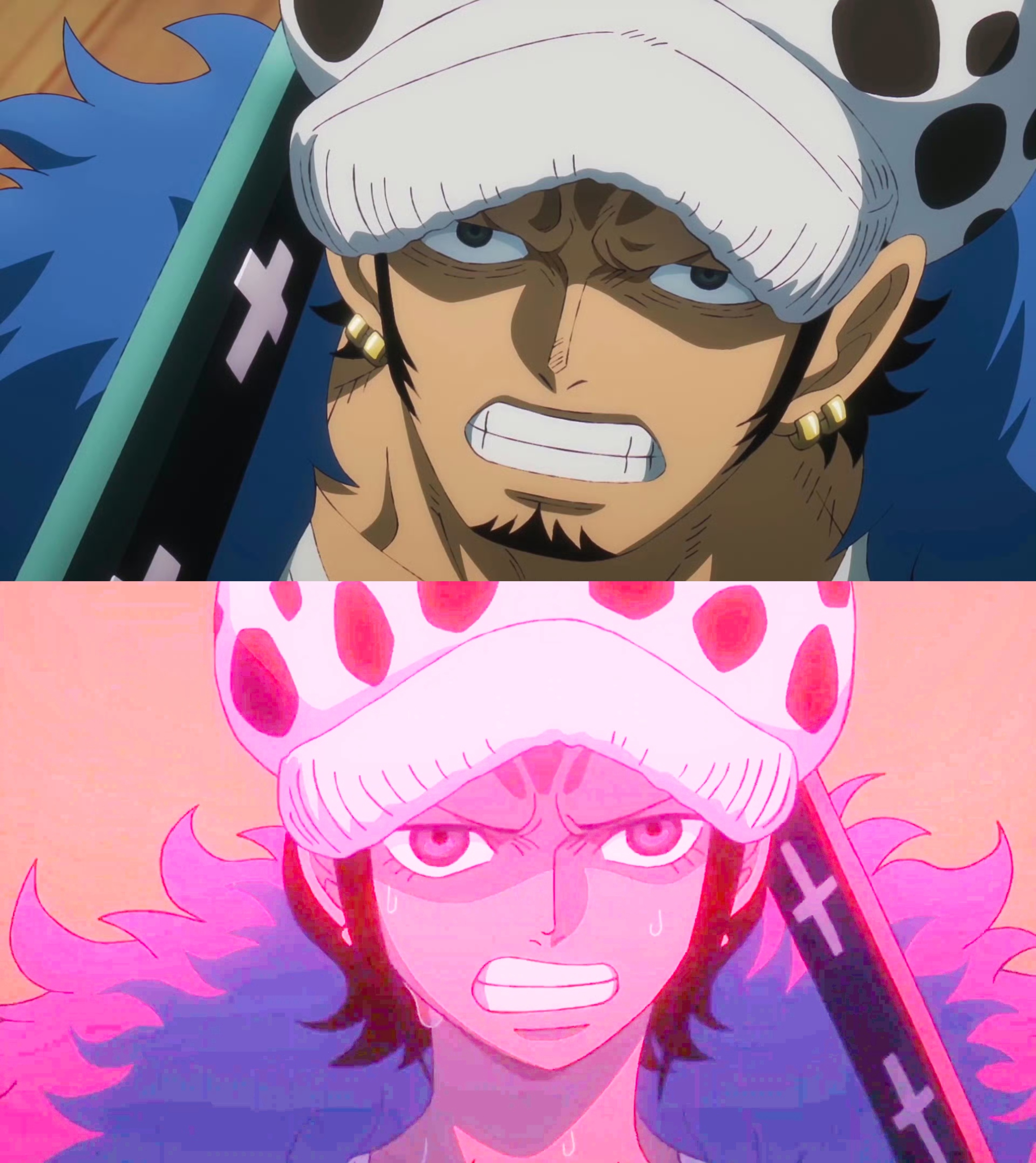 男版罗 VS 女版罗……#海贼王##动漫# ​​​
