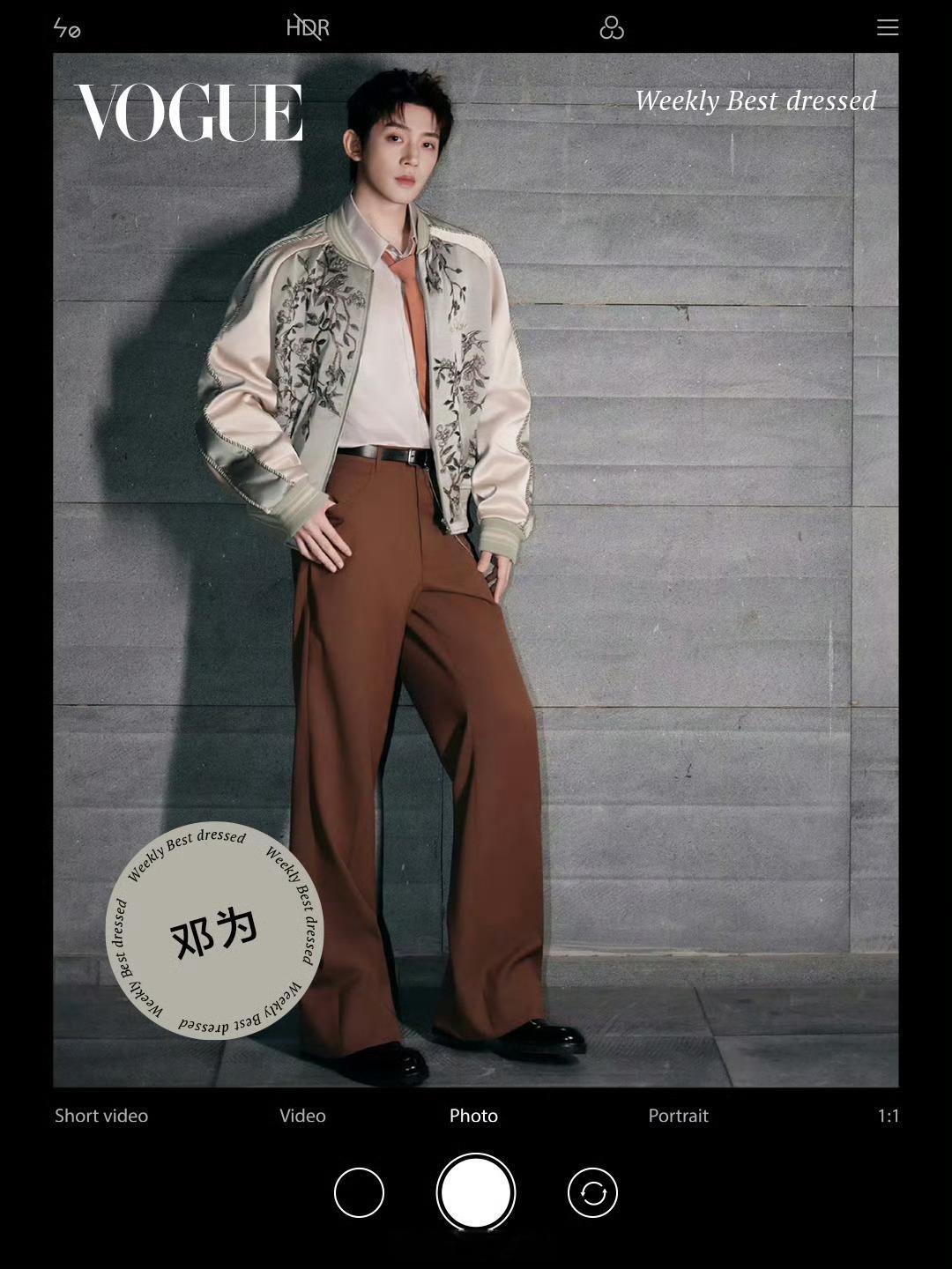 邓为 VOGUE一周穿搭TOP邓为穿搭这一块方方面面太权威了，没有对手 