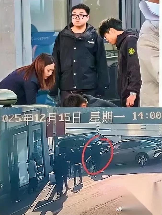 提新车秒变事故现场！

小伙下车先看反光镜？

杭州一小伙在4S店提了新车，结果