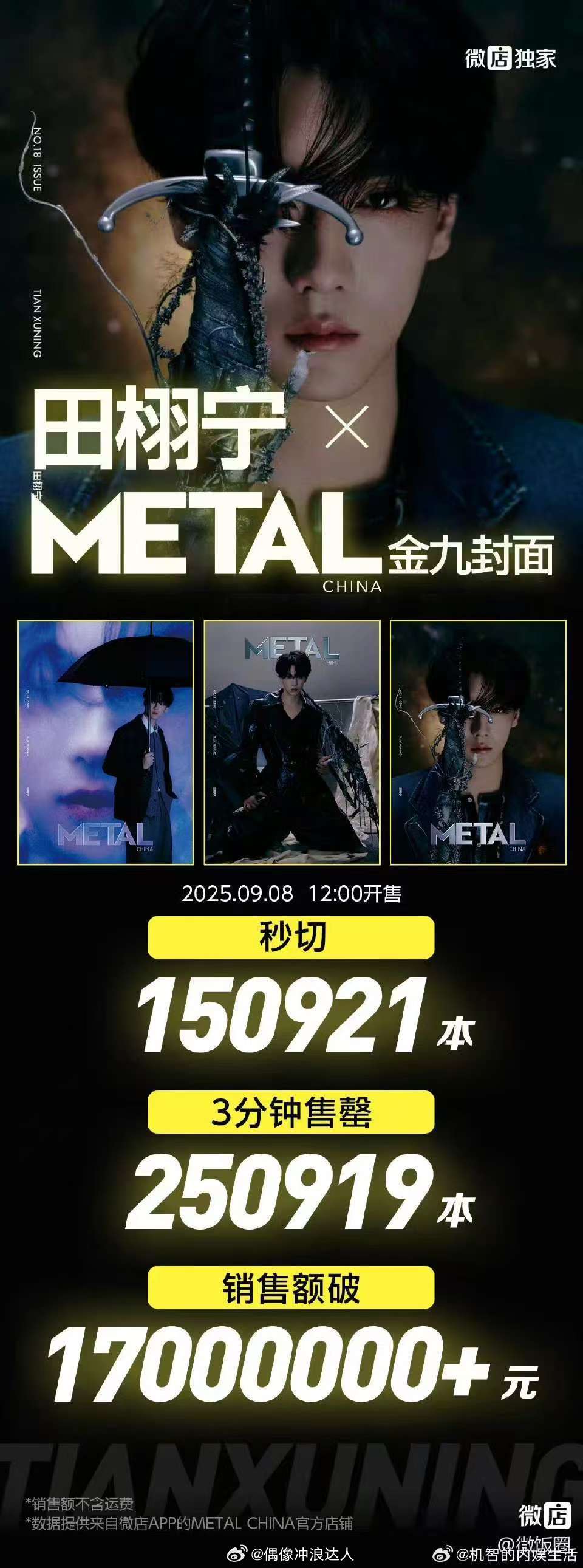 田栩宁首封杂志战报🔥🔥田栩宁没有一帧是废片 ​​​