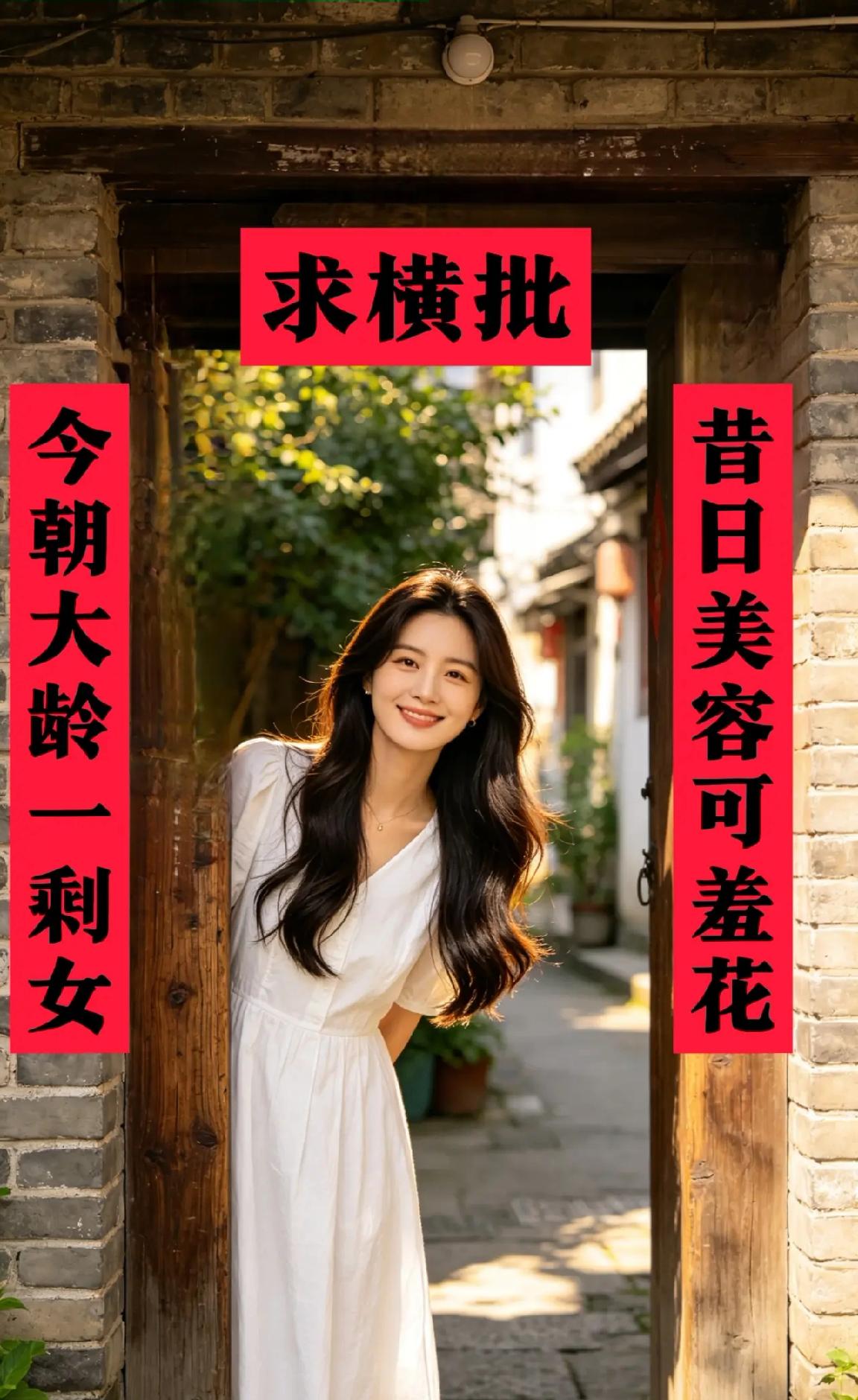 重庆大妈写副对联给女孩，横批空缺了40天，至今无人能对，请对联高手出招赐横批。