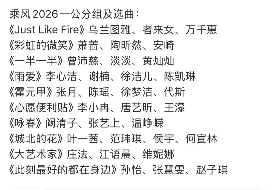 乌兰图雅者来女万千惠唱JustLikeFire乌兰图雅者来女万千惠一公选曲期待值