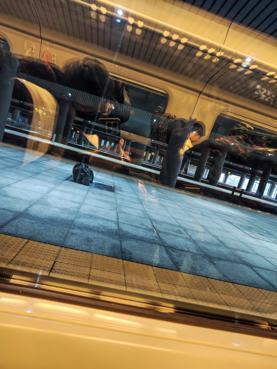 好久没坐动车了~ 