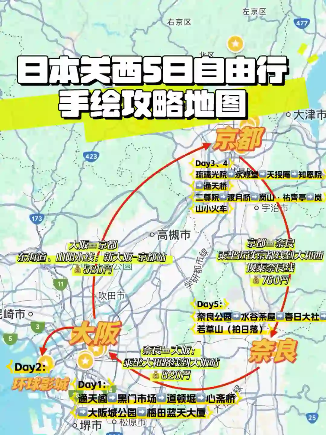 穷游关西5天含✈️只花了3000｜附旅行攻略
