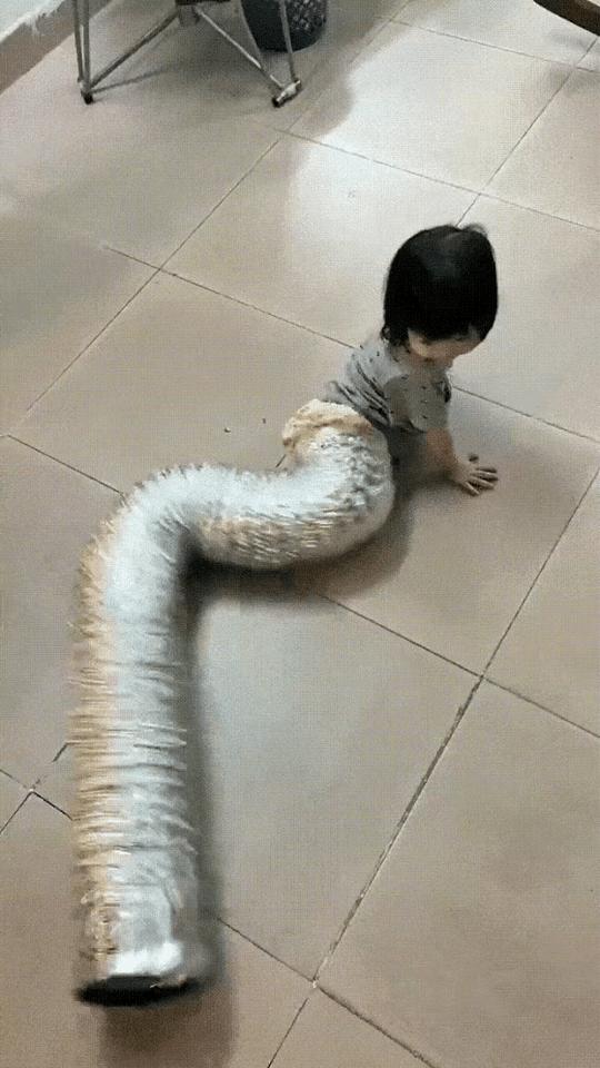 就这东西，她能玩一天啊