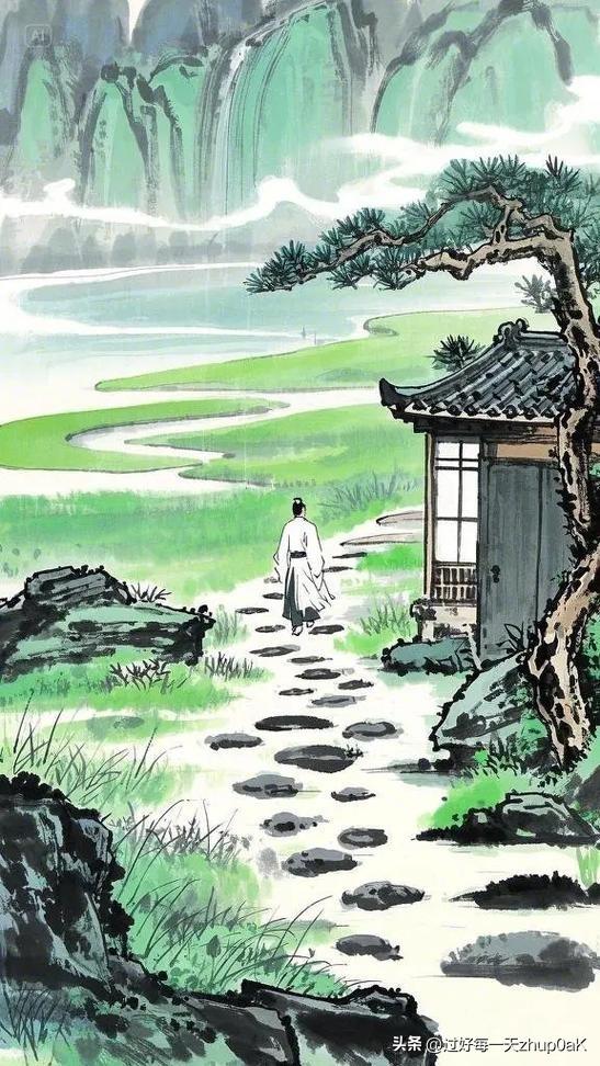 《沈下贤》 
——唐 杜牧
斯人清唱何人和，
草径苔芜不可寻。
一夕小敷山下梦，