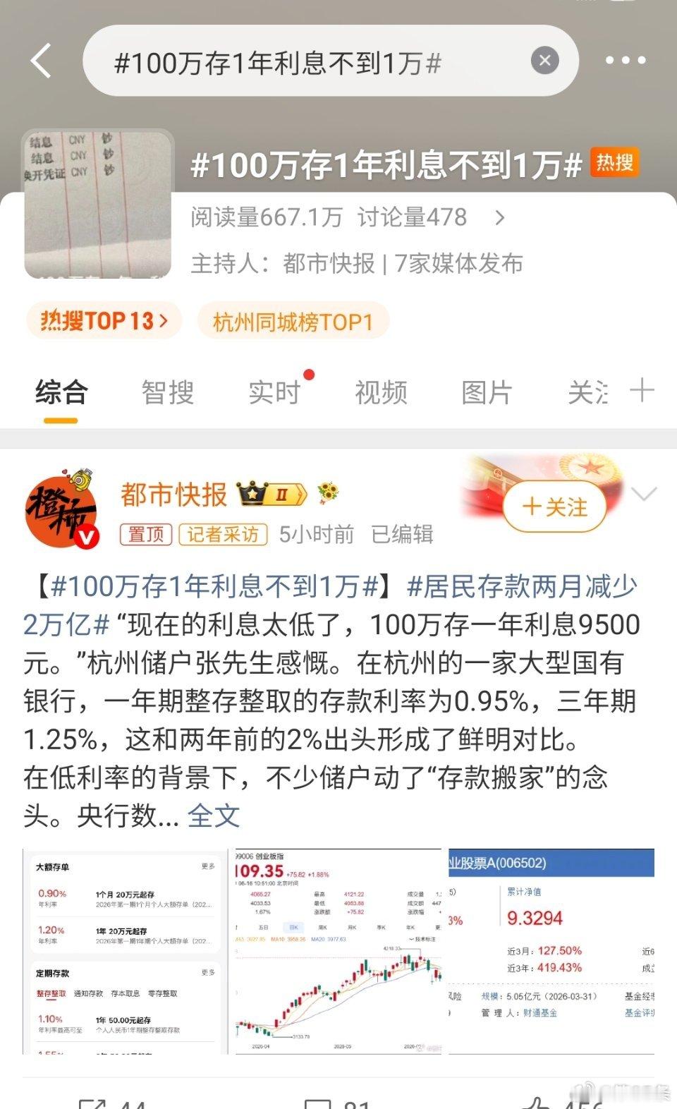 100万存1年利息不到1万  存一年利息1万，借给年轻人却一年要24万利息。这中