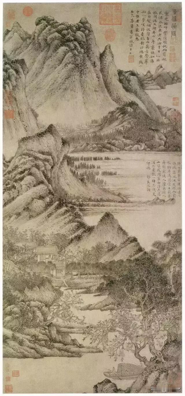 元代末年，王蒙一生徘徊于仕隐之间，曾短暂出仕，后隐居吴兴（湖州）、太湖附近的黄鹤