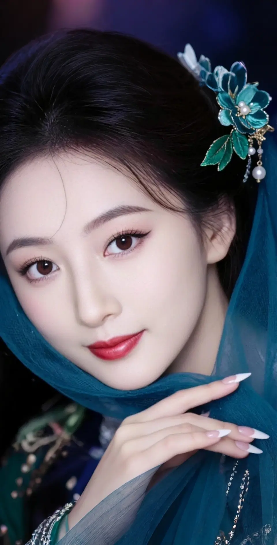 AI扩图 AI古典美妆摄影