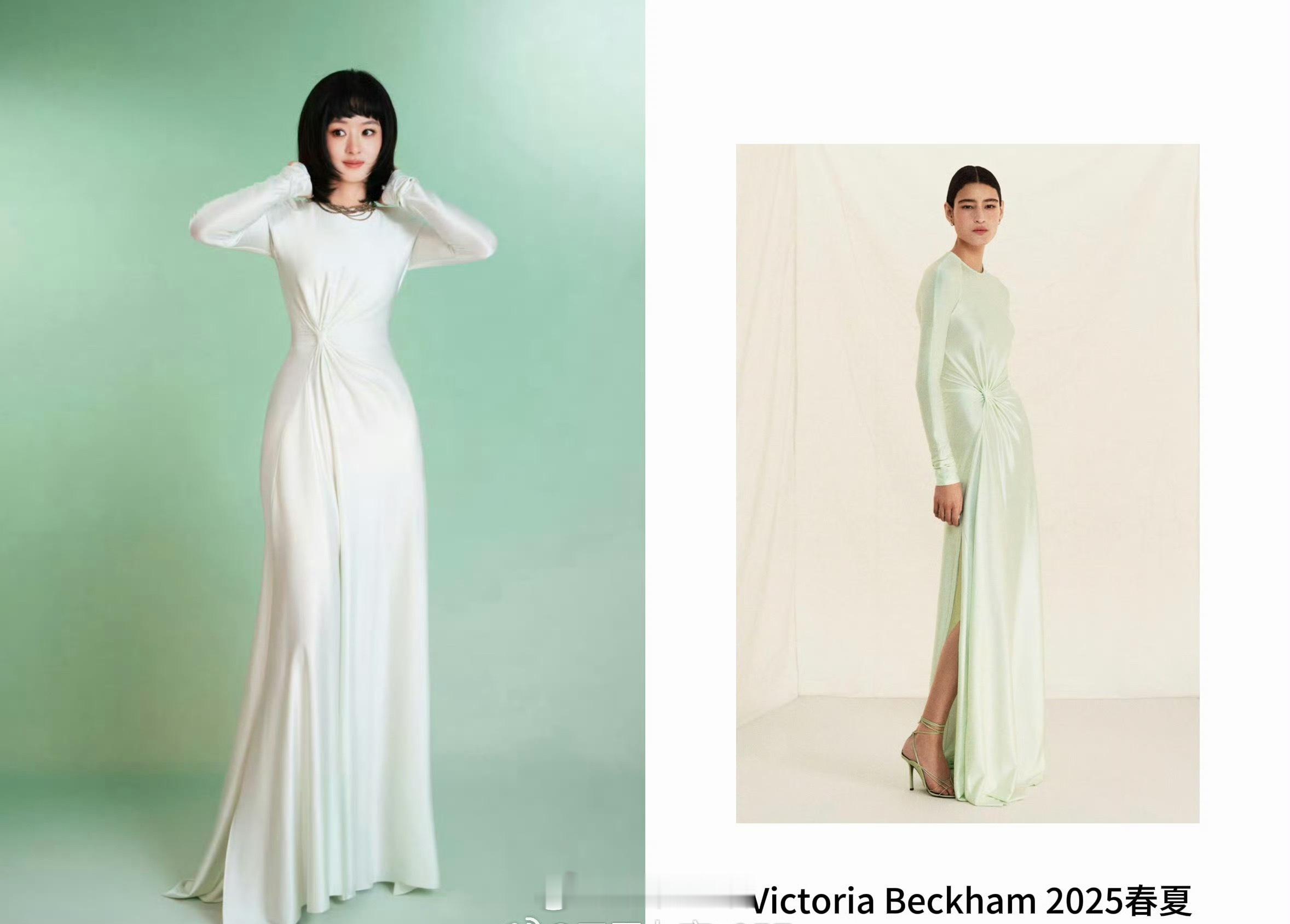 小个子建议穿短裙视觉拉升比例，印象中赵丽颖应该没有图片展示的这么高挑修长。 