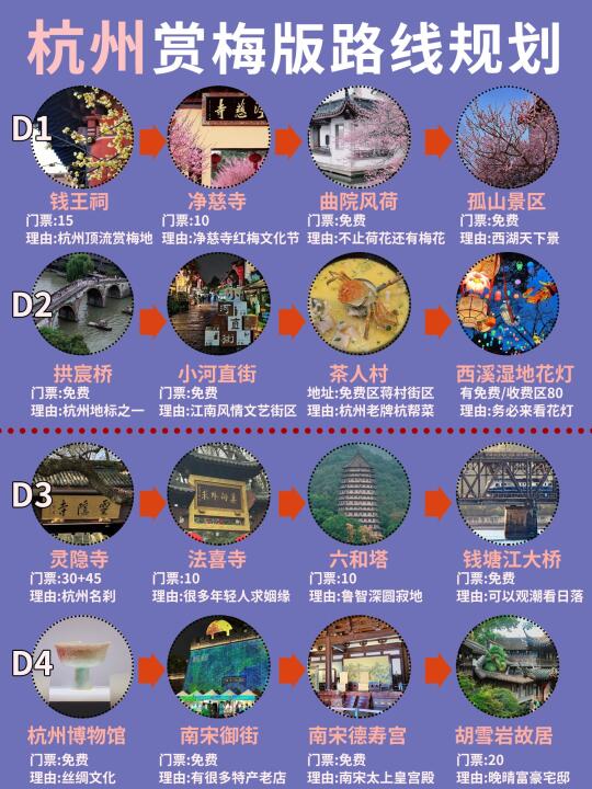 杭州赏梅保姆级攻略，赶紧码住‼