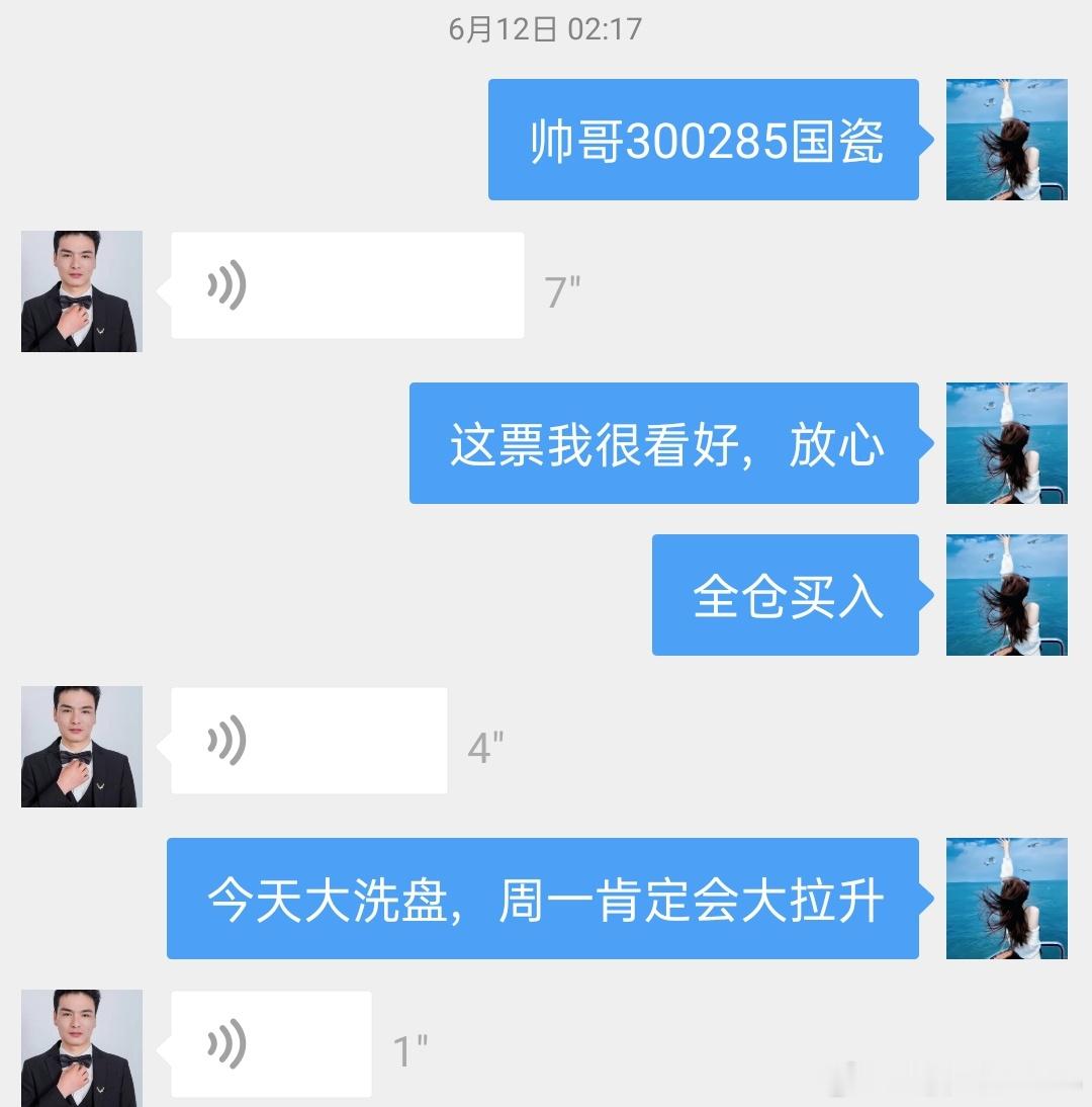 还是那句话啊，盈利至上，落带为安，恭喜上周五耐线操作的国瓷材料 sz300285