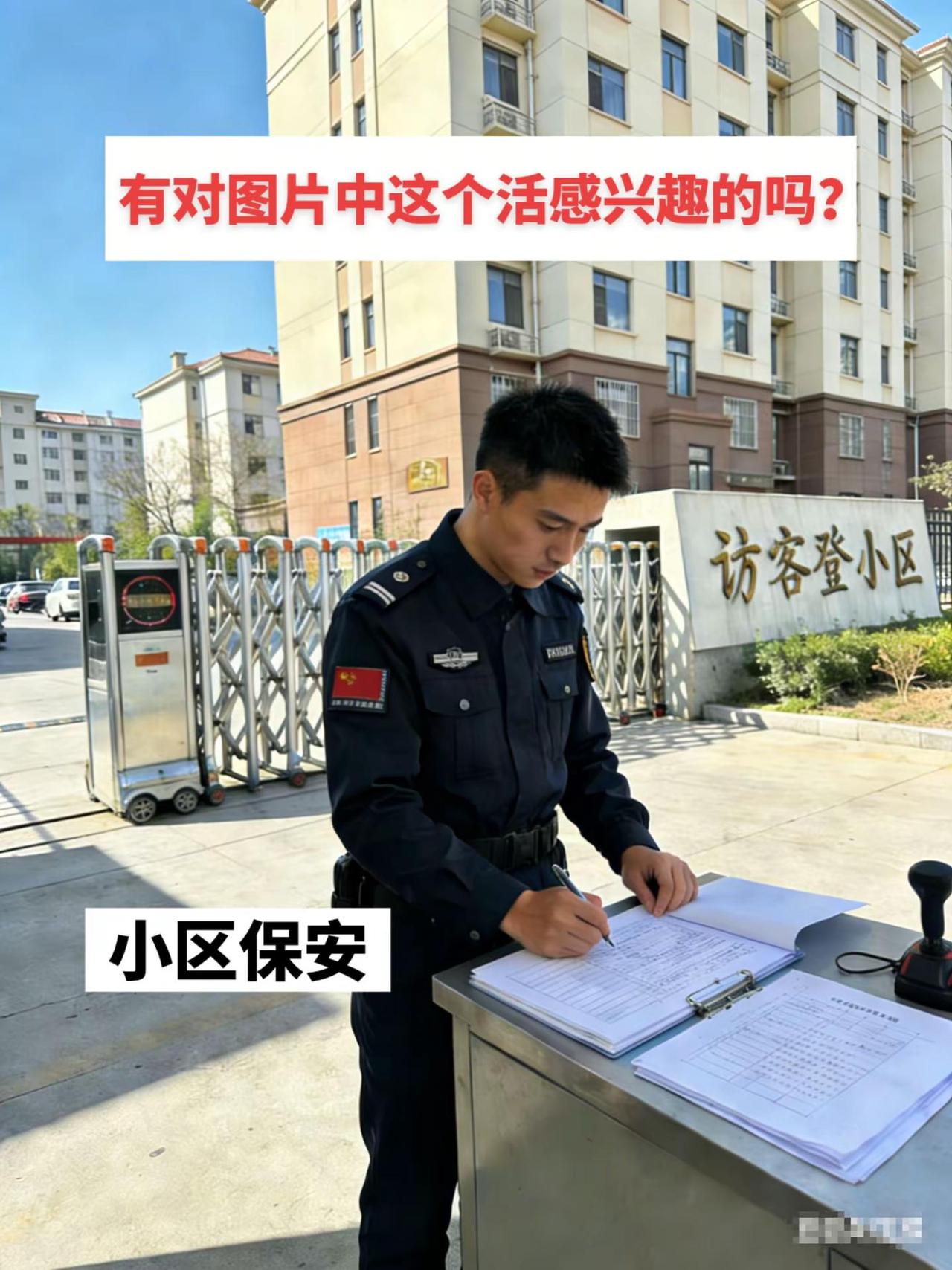 保安人员。保安日记