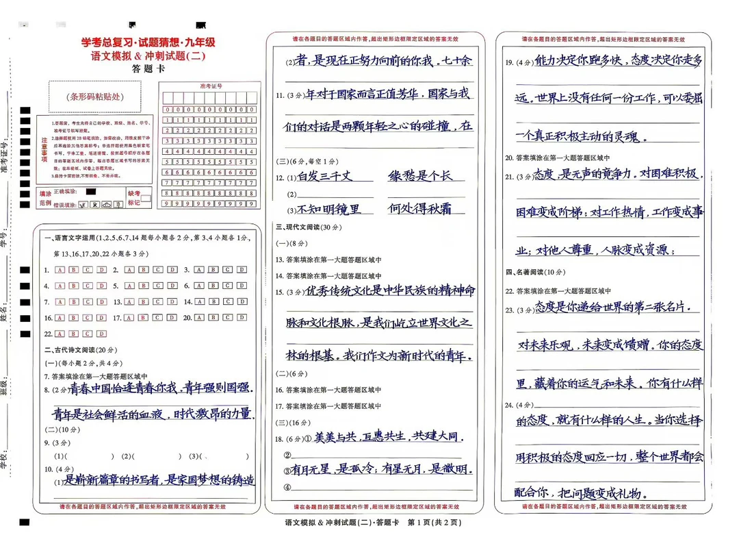 卷面书写，就是要工整美观，和所谓的硬笔书法没有啥关系。很多人觉得所谓的...