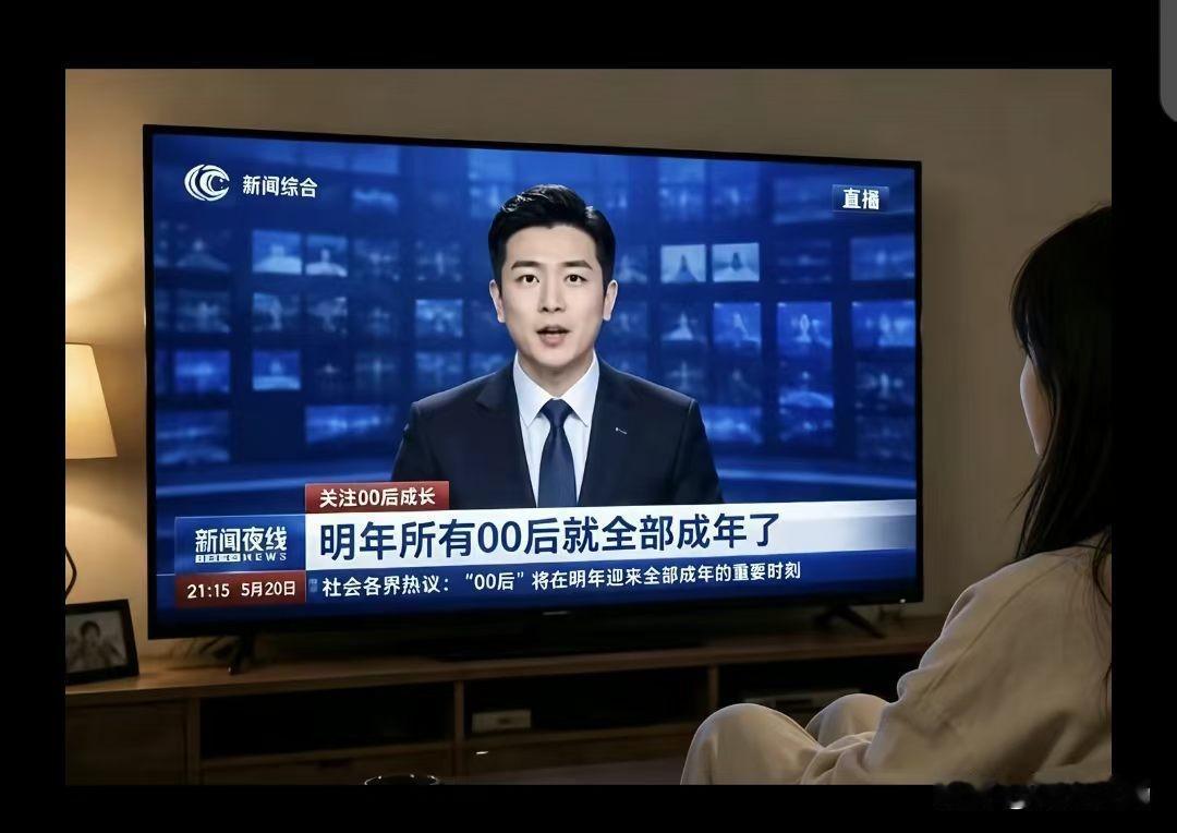 2027年，最后一批00后（2009年出生）年满18岁，都是成年人了。​对照一下