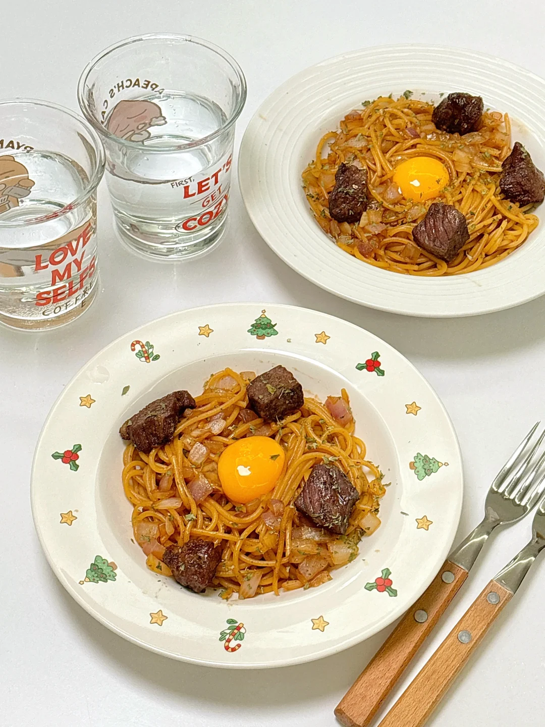 二人食🍝汤汁浓郁一口惊艳‼️寿喜烧意面