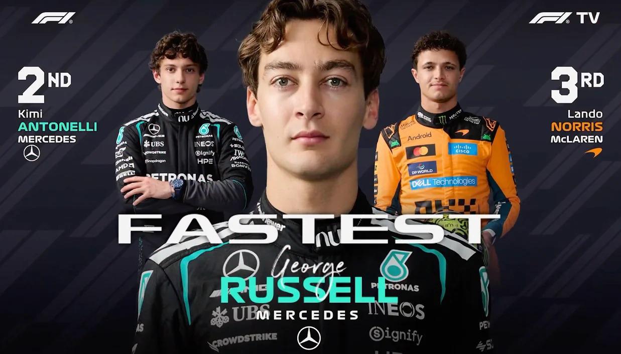 2026F1日本大奖赛一练战报来啦！梅赛德斯这势头也太猛了，直接包揽一二！看来在