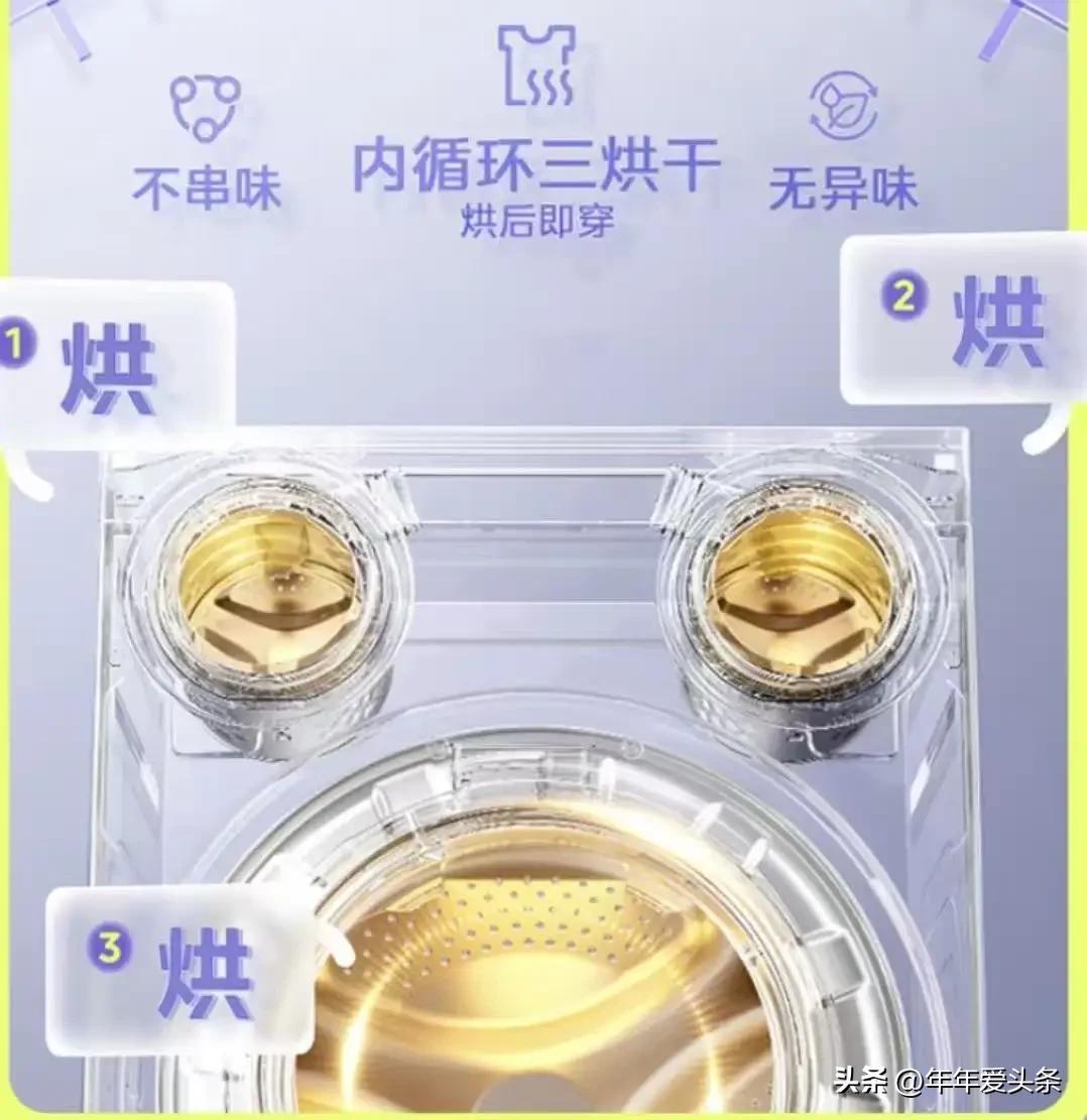 美的可爱多洗衣机，凭借硬核科技打破传统洗护局限，以热泵黑科技、强效除菌、分区洗烘